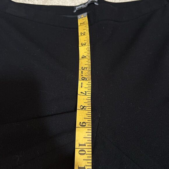 Dolce & Gabbana Dress Pants Black Italy Ankle Zip Stretch Women's Size 46 US 10 - Picture 7 of 8